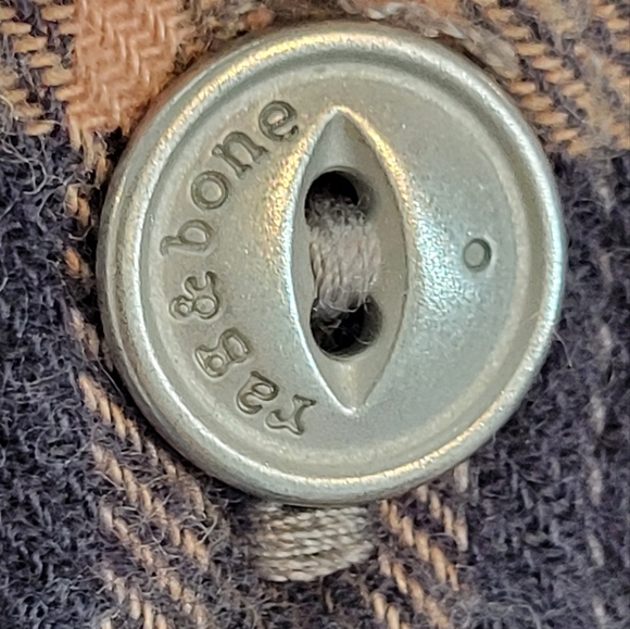 Rag & Bone Cruz Shirt Classic Fit Pink Plaid Flannel - Picture 9 of 10